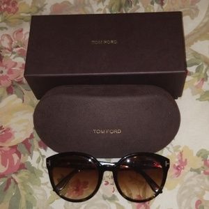 Black & Brown Gradient Philippa Oversize Sunglasse